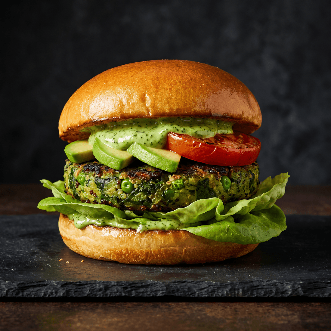 The Green Room burger